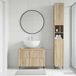Maison Exclusive Ensemble de deux meubles de salle de bain exclusifs, modèle ZWOLLE, en chêne Sonoma