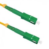 Qoltec 54280 InfiniBand en Glasvezelkabel 0,5 m SC APC Geel