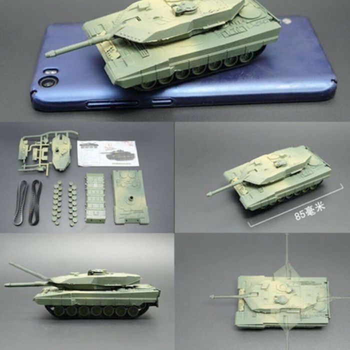 UAINCUBE Leopard 2A5 Bouwkit 1:72 Schaalmodel - Duitse Leger Tank