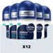 NIVEA Deodorant Roller For Men Derma Control Defend - 12 x 50 ml
