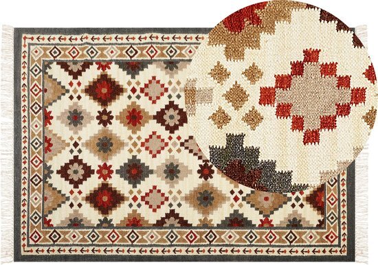 Beliani GHUKASAVAN - Rug - Multicolor - Wol