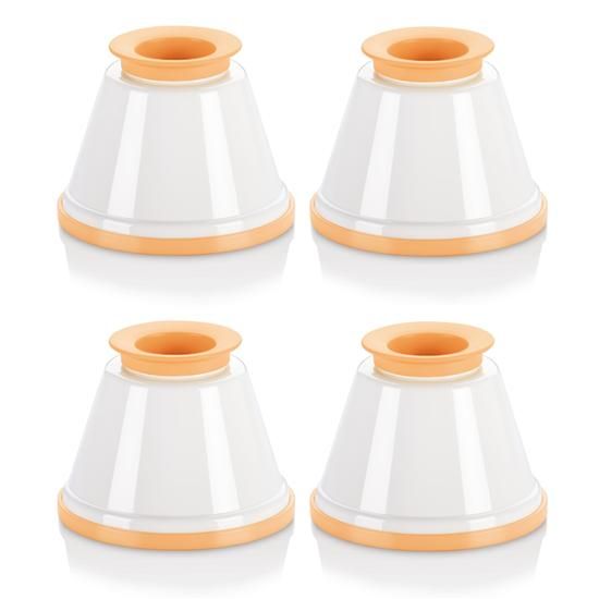 Tescoma 630591 - Bakvormen - wit, geel - kunststof - 4 stuks