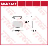 TRW Organic Aprilia Na 850 Mana 12 plaquettes de frein noir