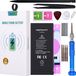 TRADEBIT Batterie de remplacement compatible avec Apple iPhone 8 Plus - Li-Ion - 3420 mAh - Batterie de remplacement haute capacité