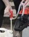 SPO moto scooter Pompe  à main pour aspirer et transférer l'eau, le diesel, etc. Rouge/Noir
