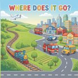 Where does it go?? Vehicles | Educational | Discovery (Big Picture Book Age 2-4)