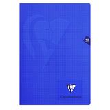 Clairefontaine 303522C Mimesys Geniet schrift - A4 21x29,7 cm - 60 Blad geruit 10x10 mm met kantlijn - Wit papier 90 g - Polypro omslag - Willekeurige kleur
