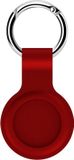 By Qubix Qubix - AirTag case shock series - siliconen sleutelhanger met ring - rood