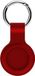 By Qubix Qubix - AirTag case shock series - siliconen sleutelhanger met ring - rood