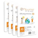 Verpakking Ofituria Verpakking met 80 g A5-vellen, 1500 vellen, wit multifunctioneel papier voor school en laboratoria, ideaal voor laserprinters, inkjetprinters of kopieerapparaten