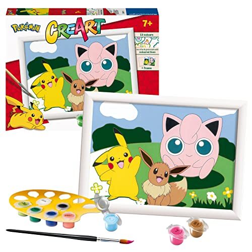 Ravensburger CreArt Pokémon Classics verf op cijfers voor kinderen vanaf 7 jaar - Schilderkunst en knutselsets voor kinderen