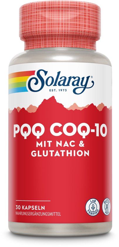 Solaray PQQ, CoQ10 met NAC & Glutathion - 30 capsules