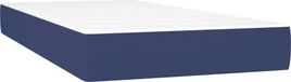 Matelas à ressorts ensachés pour enfants medium 80x160 cm tissu bleu