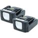 Vhbw 2x Batterie Compatible Avec Makita Td130drfx, Td131, Td130drfxw, Td130dz Outil Électrique (2000 Mah, Li-ion, 14,4 V)