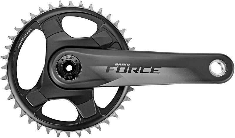 SRAM Force AXS D1 Crankset 40T - Black - Without Bottom Bracket - Dub