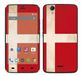 Royal Sticker RS.108138 sticker voor Wiko Birdy met vlag Denemarken