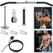 Lat pulldown kabelsysteem - Kabeltrekstation - 100 cm latstang - 130 kg draagkracht - Thuis krachttraining