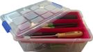 PLASTICFORTE Boîte de rangement d'outils - 9L - rouge - 26 x 37 x 14 cm