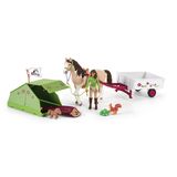 Schleich HORSE CLUB Speelfigurenset - Sarah's Kampeeruitstapje - Kinderspeelgoed