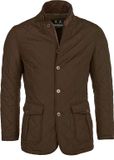 Barbour Jas Quilted Lutz Bruin - Maat M - Heren - Tussenjas