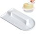Orion Taartdecoratie Spatel - 15 cm - Wit - Kunststof