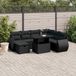 Maison Exclusive - Salon de jardin 8 pièces avec coussins, rotin synthétique noir