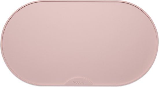 Hoopo® Base - XL Placemat voor voerbak - 50x27cm - Anti slip - Roze