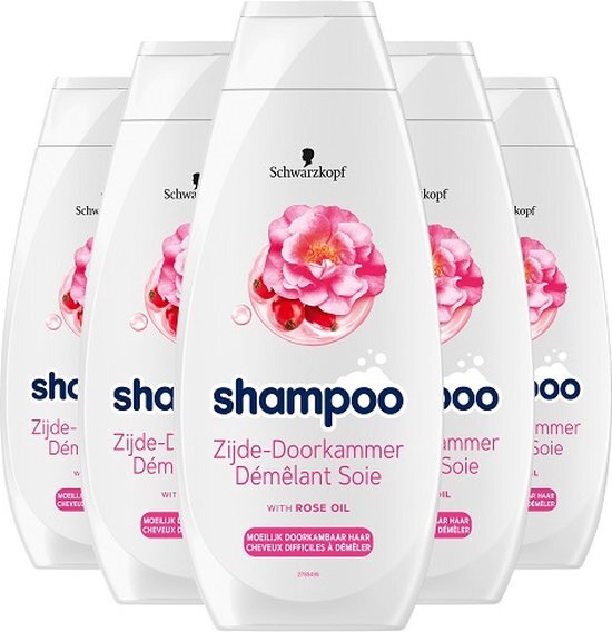 Schwarzkopf Shampoo Zijde-Doorkammer 5x 400ml - Grootverpakking