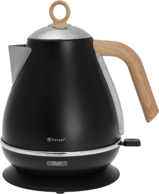 Kassel 93223 Retro Waterkoker - 1.7L - RVS - Zwart