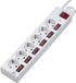 Renkforce 615B-CMW-S Multiprise parafoudre - 6 voies Blanc Prise avec terre 1 pièce(s)