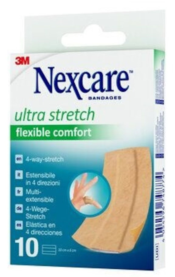 Nexcare Ultra Stretch Comfort Flexibele Pleisters Band 10x6cm