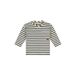 Babyface gestreepte longsleeve - donkerblauw/ecru