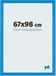 Your Decoration Cadre photo 67x98 cm MDF Clair Bleu Mura