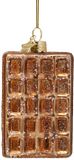Vondels Gaufre avec sucre 8.5cm en verre, couleur marron 1 pièce