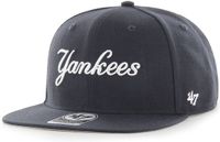 47 Brand New York Yankees No Shot Script Snapback Pet Navy Wol Unisex Volwassenen