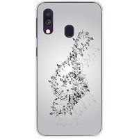 Samsung Galaxy A40 Valse des notes bedrukt siliconen hoesje