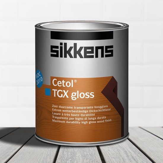 Sikkens Cetol TGX Gloss - Lakverf - Transparant - 1L