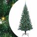 vidaXL - Kunststof - Voorverlichte - Kerstboom - Groen - 210 cm