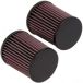 K&N vervangingsfilter compatibel met Honda CBR1000RR Race Specific 2004-2007 (2 Per Box) (HA-1004R)