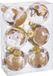 BigBuy Christmas Kerstballen Gouden Plastic 8 cm (6 Stuks)