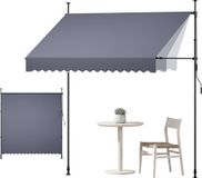 Vevor Klemzonnescherm 250 Cm Donkergrijs