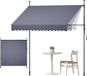 Vevor Klemzonnescherm 250 Cm Donkergrijs