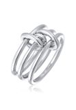 Elli Ring zonder Stenen Dames Knoop 925 Sterling Zilver