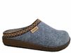 Rohde 6425 55 Pantoffels Open Sloffen Licht Blauw Vilt Dames - Blauw - 37