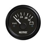 RECMAR Nuevo 2024-voltmeter 8/32 V zwart