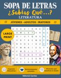 Sopa de Letras para Adultos: Literatura universal 1ra Edición en Español y Letra Grande. Capsulas Educativas: Spanish Word Search for Adult in Large ... Adolescentes y Adultos) (Spanish Edition)