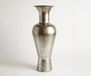 Aurum Vase Medora B27 x T27 x H71 cm Métal Platine Fait main