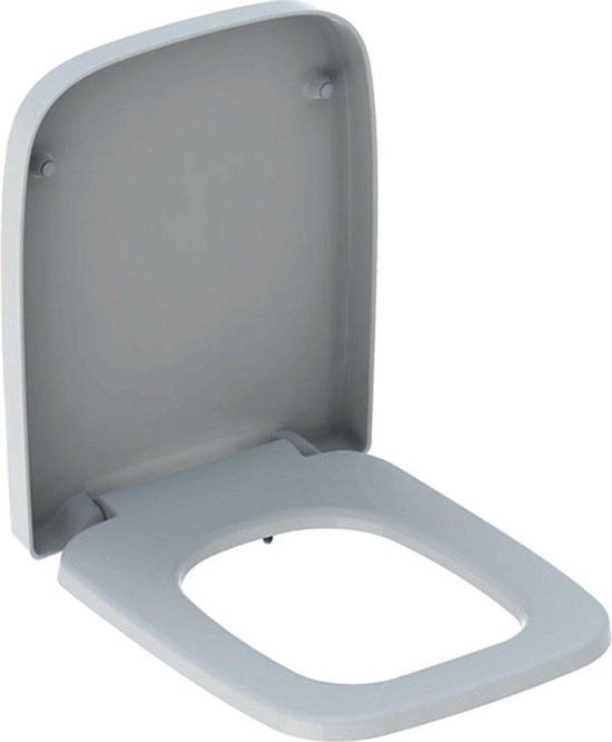 Geberit Renova Plan Hangtoilet Hoekig Design Zonder Spoelrand - PK - Soft-close - RVS