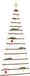 Prolenta Maison Exclusive Hangende kerstboom met sterrenpunt, 100x210 cm, natuurlijke takken