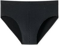 SCHIESSER Cotton Casuals slip (1-pack) - heren minislip zwart met patroon
